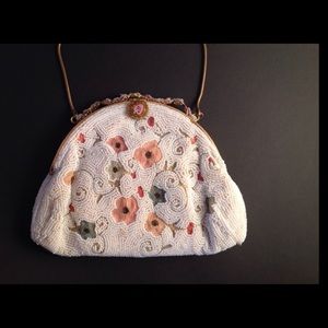 DORMAR 30s Bead Embroider Floral Belgium Handmade